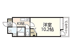 ウェスティン鉄砲町 9階1Kの間取り