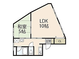 ネオセルコ西広島 2Kの間取図画像