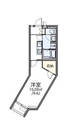 レオネクスト太田川 2階1Kの間取り