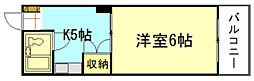 第二品川ビル 1DKの間取図画像