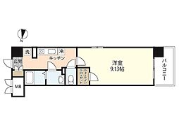 第31友建ビル 1Kの間取図画像