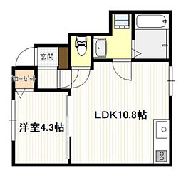 間取図画像 1LDK