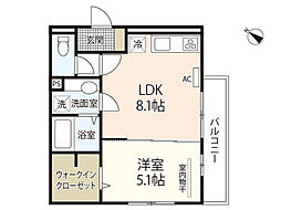 間取図画像 1LDK