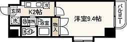 西広島ビレッジ 1Kの間取図画像