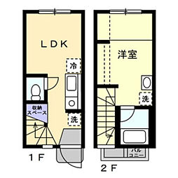 スピラーレ 1LDKの間取図画像