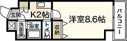 有葵ビル 1Kの間取図画像