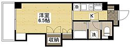 K'sB祇園 1Kの間取図画像