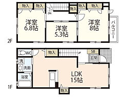 カーサ・クレール 3LDKの間取図画像