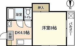 グレースワセダ 1DKの間取図画像