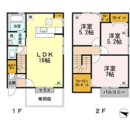 メゾンドヴェール 3LDKの間取図画像