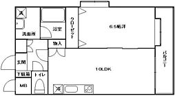 フレアコート 1LDKの間取図画像