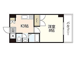 光町大丈ビル 1Kの間取図画像