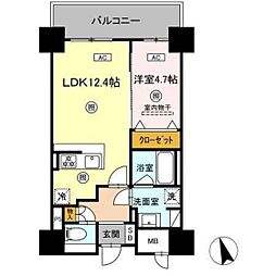 仮)中特ビル 1LDKの間取図画像