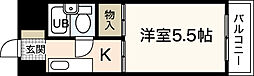 舟入　松尾ビル 8階1Kの間取り