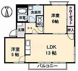 間取図画像 2LDK