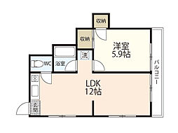 間取図画像 1LDK