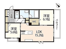 Ｙａｎａｇｉ　Ｔａｋａｓｕ 4階2LDKの間取り