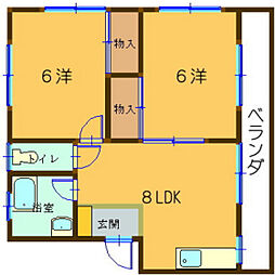 間取図画像 2LDK