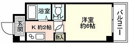 ファミール牛田 1Kの間取図画像