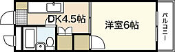 ハイツ吉光 1Kの間取図画像