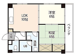 グレースミウラ 2LDKの間取図画像