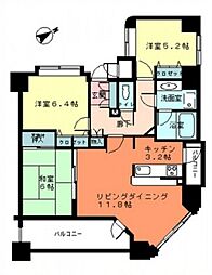 ライオンズマンション舟入本町 3LDKの間取図画像