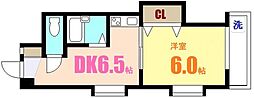 吉村ハイツ 1DKの間取図画像