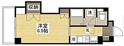 K'sB祇園 1Kの間取図画像
