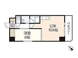 K・ハイツ3 1LDKの間取図画像