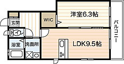 ネクサス2 1LDKの間取図画像