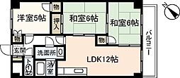 ビラバロン2 3LDKの間取図画像