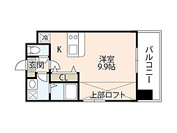 GRANXIA井口 ワンルームの間取図画像