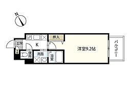 CanalVista 1Kの間取図画像