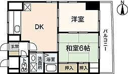 コンフォート・Nビル3 2LDKの間取図画像