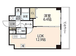 オーベルジュ 1LDKの間取図画像