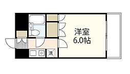 西村ビル 1Kの間取図画像