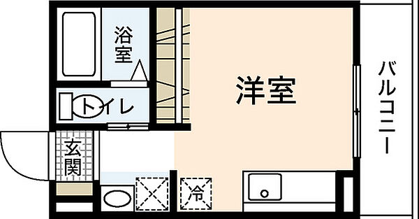 広島県広島市安佐南区長束6丁目(賃貸アパート1R・3階・17.36㎡)の写真 その2