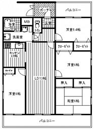 コーポバンブー 1階4LDKの間取り