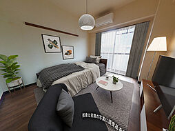 フルールナカガワIII 3階1Kのリビング/ダイニング