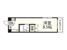 ハイツ庚午 ワンルームの間取図画像