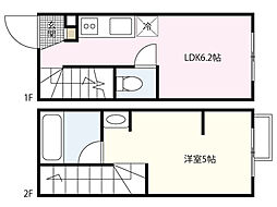 87gラポール本浦 1階1LDKの間取り