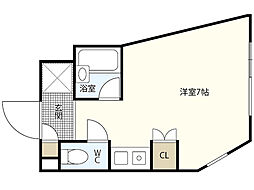 ファインハイム ワンルームの間取図画像