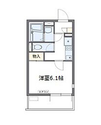 レオネクストＭ＆Ｈ　II 1階1Kの間取り