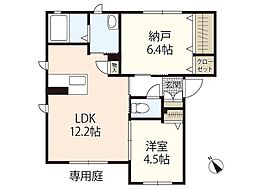 コンフォーザ庚午中 1階1SLDKの間取り