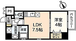 KatayamaBLDG24 1LDKの間取図画像