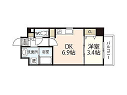 ララ・クスタ 1DKの間取図画像