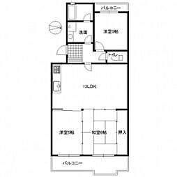 シャトー香 3LDKの間取図画像
