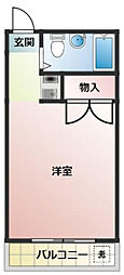 FITSビル段原南 ワンルームの間取図画像