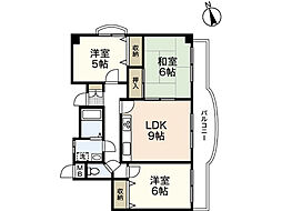 サンコーポ長束2 3LDKの間取図画像