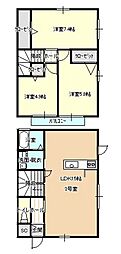 LACREA亀山1 3LDKの間取図画像